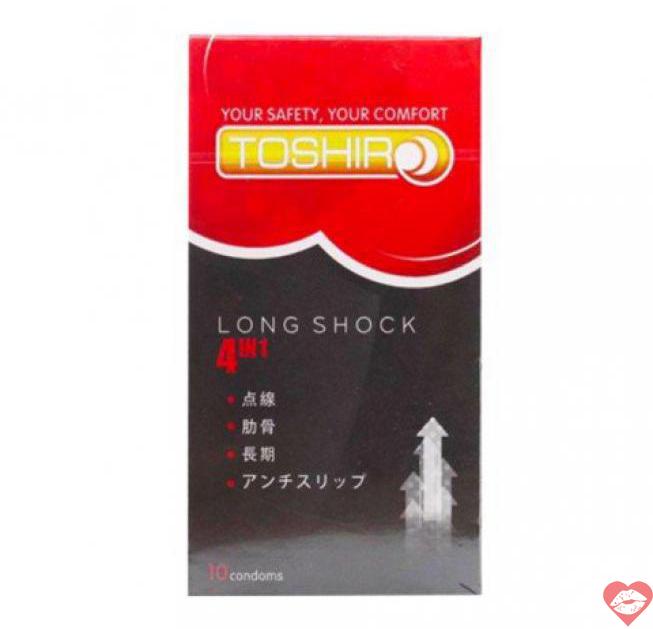  Review Bao cao su Toshiro Long Shock 4in1 - Kéo dài thời gian - Hộp 10 cái giá rẻ