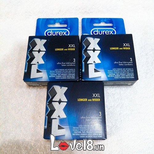  Cửa hàng bán Bao cao su Durex XXL size lớn hộp 3 cái có tốt không?